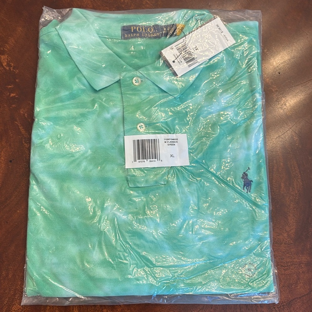 Men Ralph Lauren tie dye classic polo